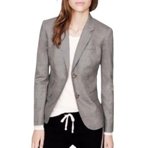 SOLD: J. Crew Light Gray Wool Schoolboy Blazer Jacket Sz 6
